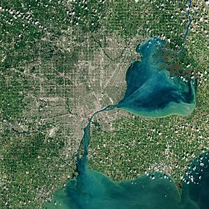 Metro Detroit by Sentinel-2, 2021-09-06 (big version)