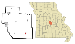 Location of Iberia, Missouri