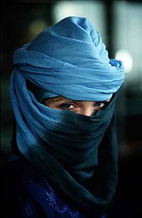 Morocco - veiled woman in Marrakech