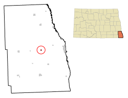 Location of Mooreton, North Dakota