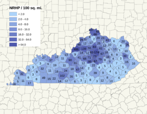 NRHP Kentucky Map