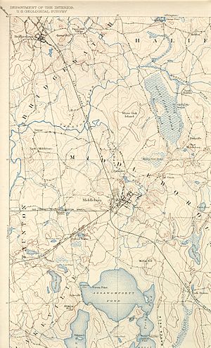 Nemasket River (Massachusetts) map