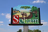 New Soham Town Sign