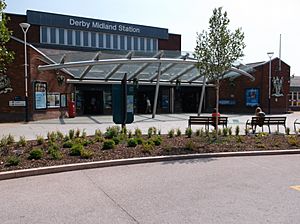 New facade at Derby station (2)