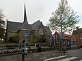 Oud-Beijerland, de Dorpskerk en toren RM31920+31921 foto5 2014-04-14 15.54