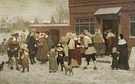 Party For New Year's Day In New Amsterdam 1636 by George Henry Boughton
