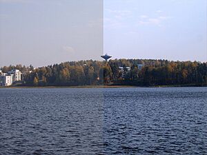 Photo editing contrast correction