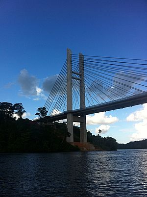 Pont depuis l' Oyapock