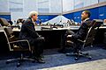 President Barack Obama and Australian Prime Minister Kevin Rudd attend the leaders' lunch during the G-20