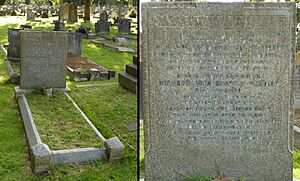 Richard Seaman grave Putney Vale 2014