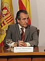 Roda de premsa consellera Mar Serna - cap de Govern d'Andorra Jaume Bartumeu 01