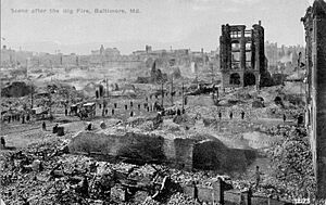 Rubble of the Great Baltimore Fire