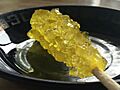 Saffron rock candy