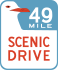 49-Mile Scenic Drive marker