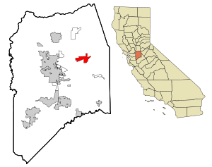 Location in San Joaquin County and the state of California