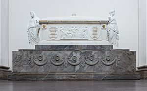Sarcophagus of Louise of Great Brittain, Roskilde Cathedral, Denmark, 2015-03-31-4813-edit