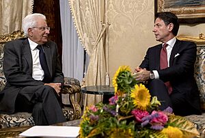 Sergio Mattarella and Giuseppe Conte 2019