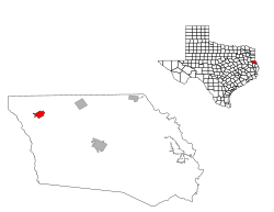 Location of Timpson, Texas