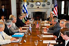 Tabaré Vázquez George W. Bush