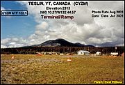 Terminal Teslin airport, Yukon