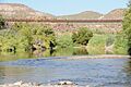 The Verde River Sheep Bridge crosses at approximately 45 feet above the river
