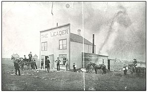 The first Leader building