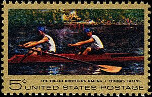 Thomas Eakins commemorative stamp 5c 1967 issue