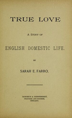 True Love Novel Image by Sarah Farro