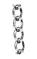Twisted link chain