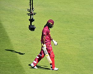 Two views of Chris Gayle