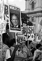 UK Anti Bush visit protest (retouched)