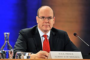 UNESCO Headquarters, Paris on 3 May 2010, H.S.H. Prince Albert II of Monaco, participated in the 5th Global Conference on Oceans, Coasts and Islands