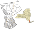 Westchester County New York incorporated and unincorporated areas Chappaqua highlighted