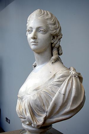 3. Marble bust of Madame Victoire, by Louis-Claude Vasse, 1763 CE, Paris. France. National Museum of Scotland, Edinburgh