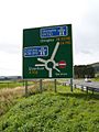 A702 - M74 and A74(M) Road sign - geograph.org.uk - 74688