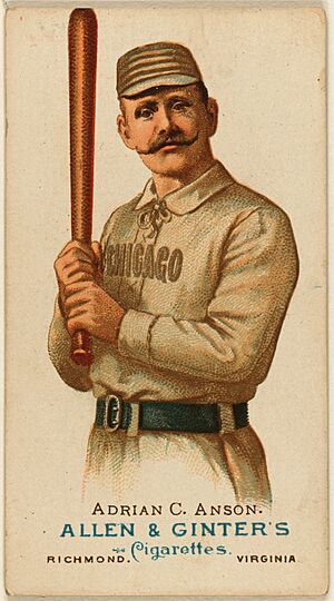 Adrian "Cap" Anson, first baseman, Chicago White Stockings, 1887