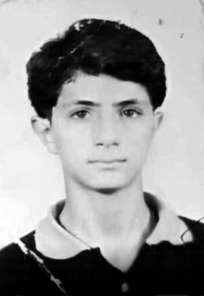 Ahmed al-Sharaa as a teenager