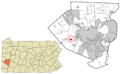 Allegheny County Pennsylvania incorporated and unincorporated areas Rennerdale highlighted