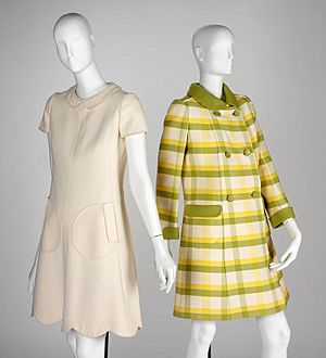André Courrèges dress and coat, c.1966