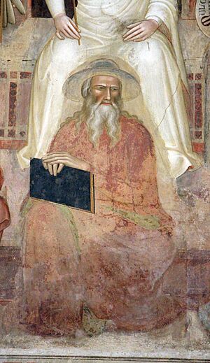 Andrea di bonaiuto, apotesosi di san tommaso d'aquino, scienze ed arti 12 Dialettica e Pietro Ispano 3