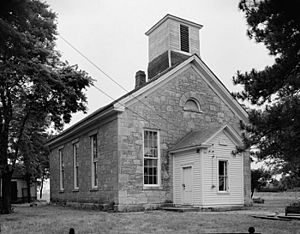 Beecher Bible and Rifle Church, located at the southeast corner of Chapel and Elm Streets