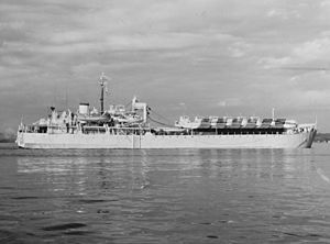 British tank landing ship HMS Messina (L112)