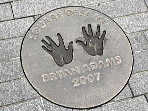 Bryan Adams hands