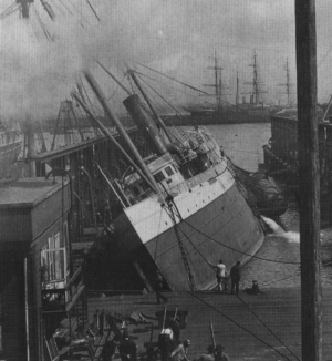 Capsized SS Columbia