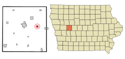 Location of Glidden, Iowa