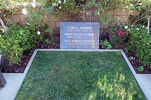 Carroll O'Connor grave at Westwood Village Memorial Park Cemetery in Brentwood, California