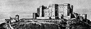 Castle of Burgos and the church of Santa María La Blanca