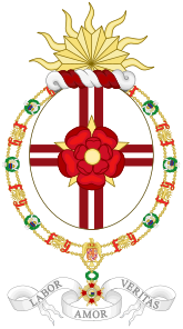 Coat of Ams of Vaira Vīķe-Freiberga (Order of Isabella the Catholic)
