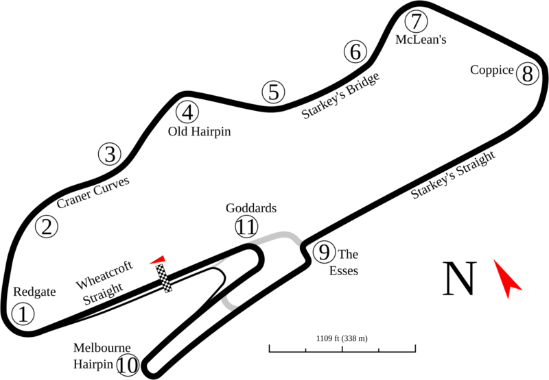 Donington as of 2010