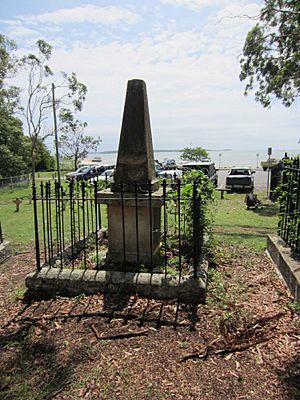 Dunwich Cemetery overlooking Moreton Bay (2015)